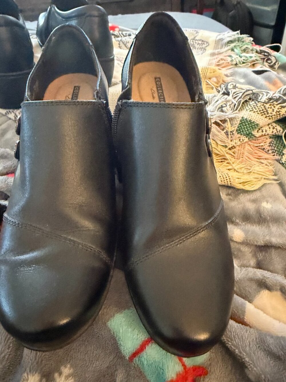 Women’s Clark’s Emslie Warren Black Booties Size 8.5 M